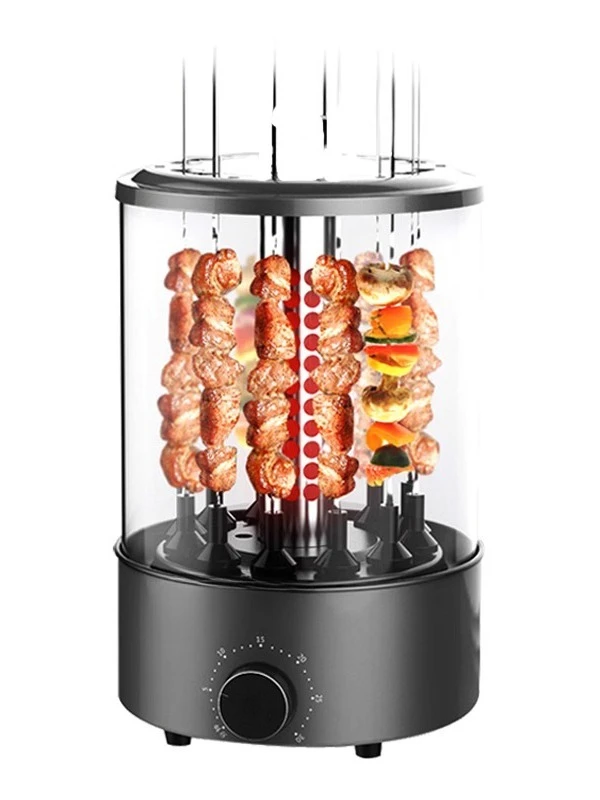 

Household automatic rotary sausage grill machine grilled mutton skewers barbecue oven