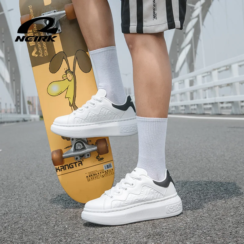 NEIRK New Thick Soled White Shoes Breathable Casual Sports Shoes Versatile Board Shoes For Men And Women