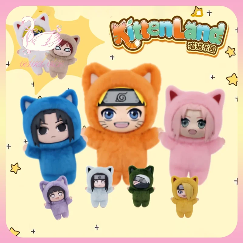 

Original Eaki Naruto 03 Kitten Land Series Vinyl Face Mini Blind Box Plush Pendant Madara Uchiha Ornament Collect Toys Girl Gift
