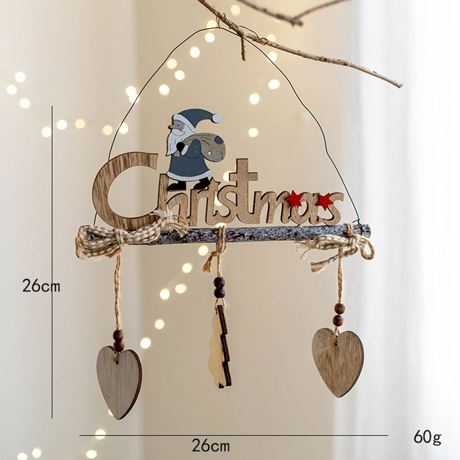 Christmas Door Hanging Sign Add Home Warm Atmosphere Door Sign for Xmas Home Party Decoration