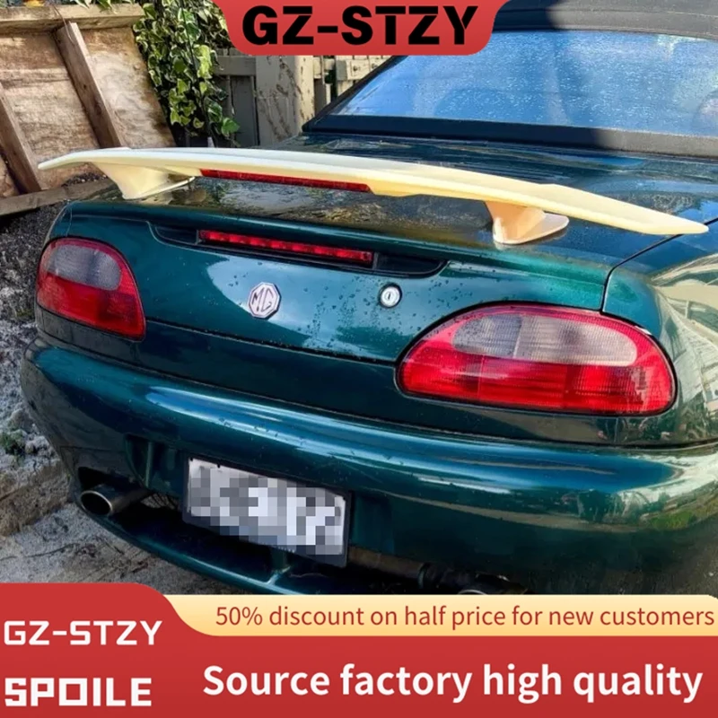Для гаражей Morris MGF заднее крыло 1995-2002 глянцевый черный спойлер автомобильный хвостовой плавник аксессуары простая установка