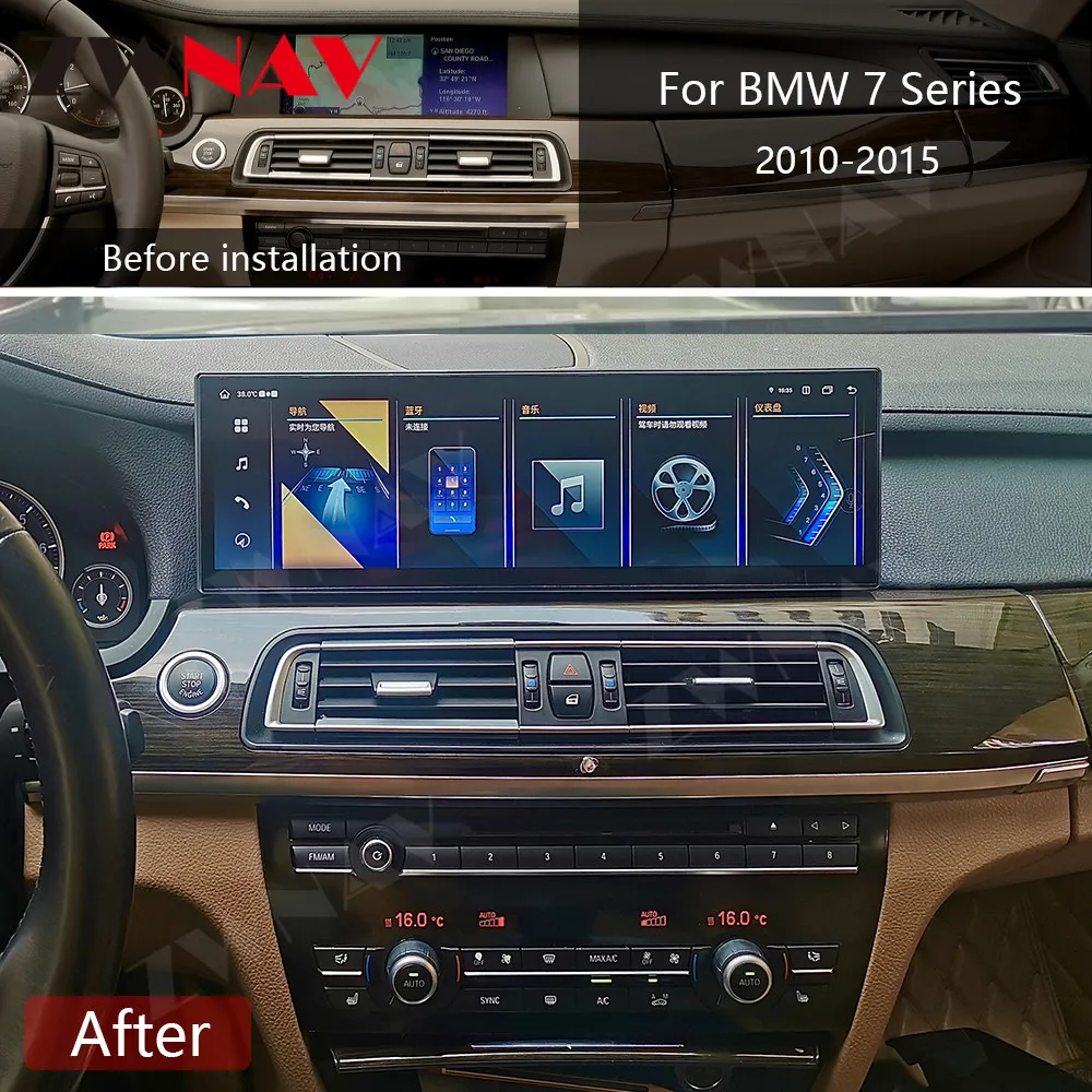 Car Radio For BMW 7 Series F01 F02 F04 2009 2010 2011 2012 2013-2015 Android Stereo Screen GPS Navigation Multimedia  Unit Auto image 6