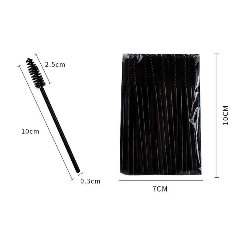 Disposable Eyelash Brushes 50Pcs Eyelashes Extension Tools Mini Mascara Wands Eyebrow Brush Professional Makeup Beauty Tool