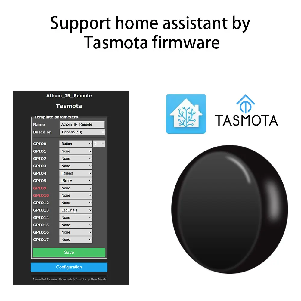 Tasmota MQTT IR Remote Controller ESP8285 Works With Home Assistant Program Automation DIY