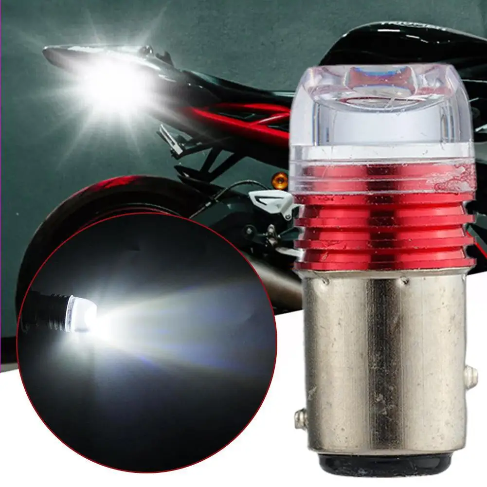 

1PC 1156/1157 LED Motorcycle Brake Bulb 12V Parking Signal Lamp Trunk Flashing Car Tail Brake Light Turn Reverse A6Z0