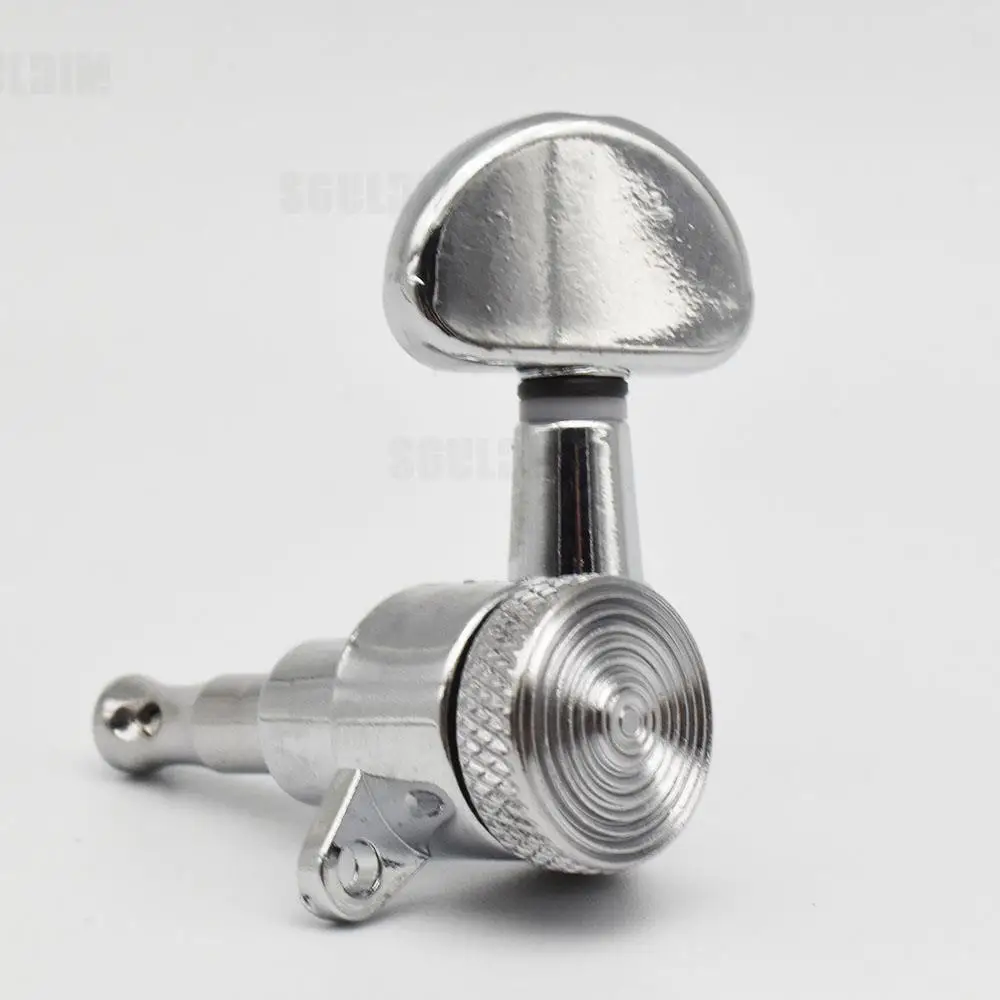 1pcs Chrome Locking String Guitar Tuners Tuning Keys Pegs Machine Heads Threaded Bushings for Electric Guitar