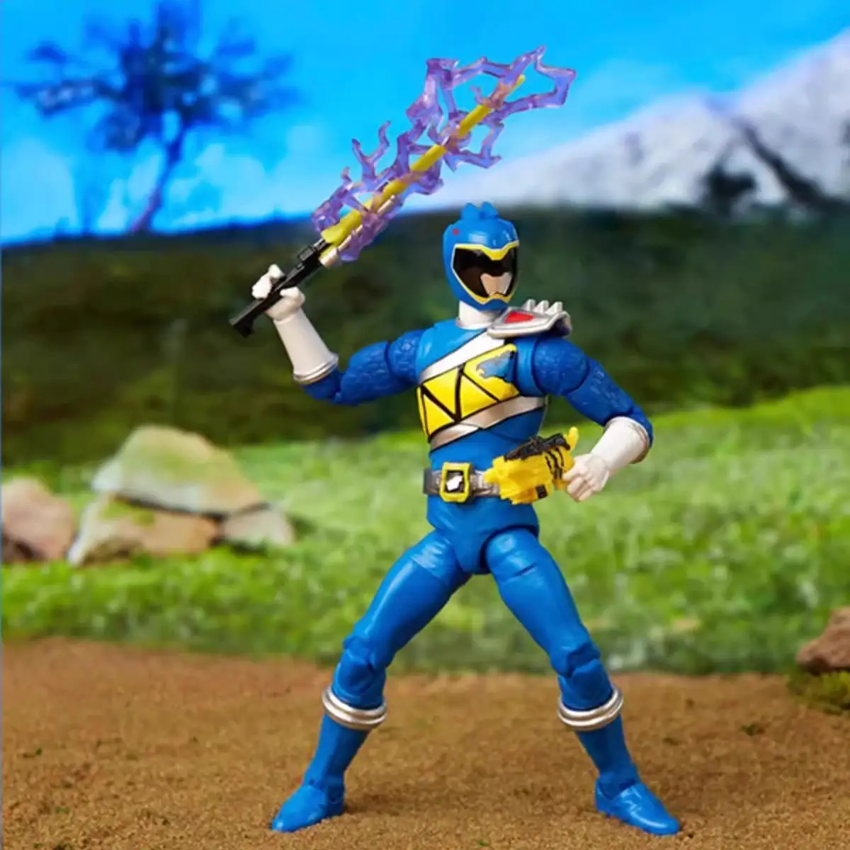 هاسبرو باور رينجرز لايتنينج كوليكشن دينو تشارج بلو رينجر 6 بوصة ألعاب شخصيات الحركة هدية للأطفال F4515