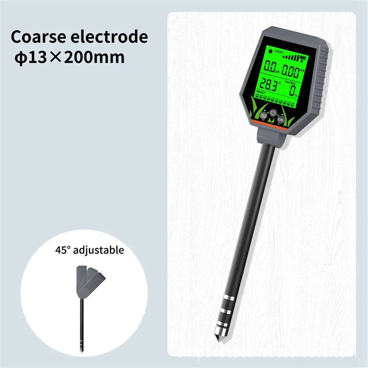 N33R_6-In-1 Tester del terreno Misuratore PH Tester del compost del frutteto del terreno