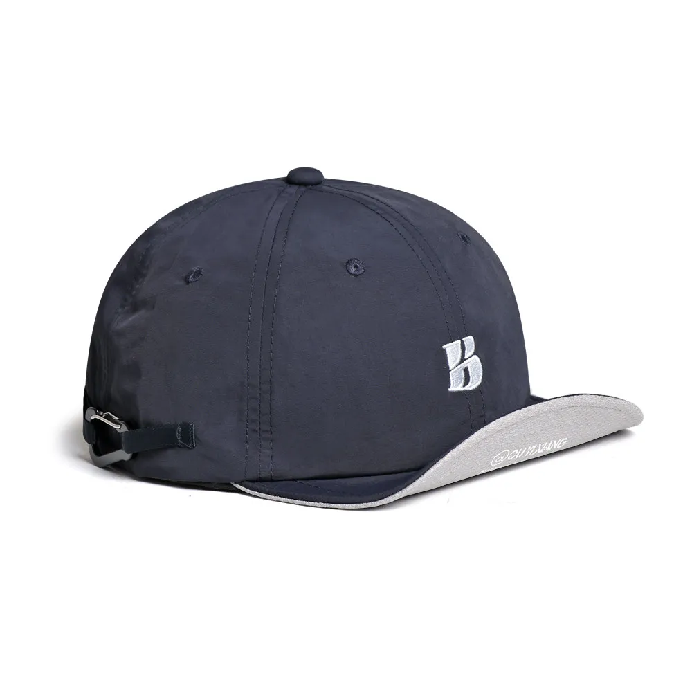 Color-matched Quick-drying Embroidered Letter 'B' Wide-brimmed Sun Hat Baseball Cap Trendy and Fashionable Casual Beanie Cap