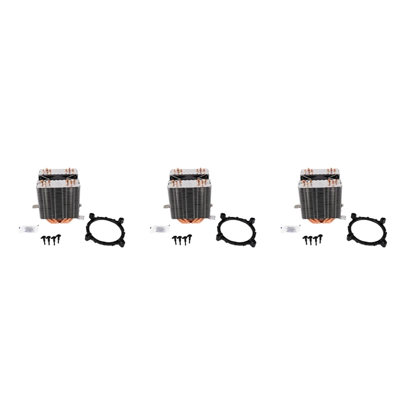 

3X 6 Pipes Computer Cpu Cooler Fan Heatsink For Lag1156/1155/1150/775 Amd