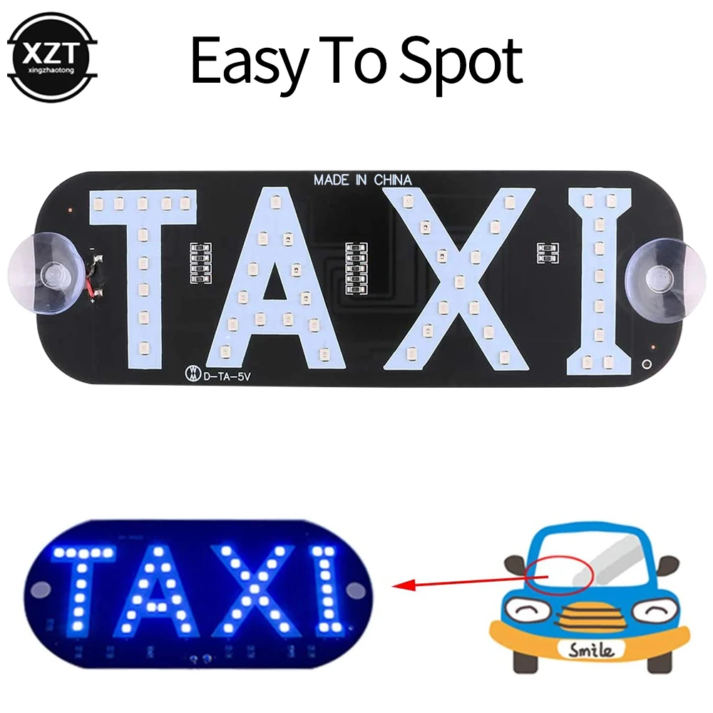 12V Taxi Led Car Windscreen Cab Indicator Lamp Sign Bulb Windshield Taxi Guiding lights Panel Red Blue Green White LED Light