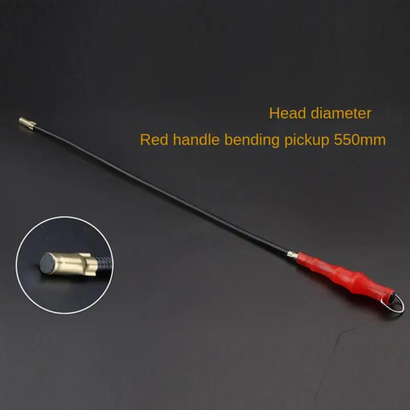 Led Pickup Spring Magnetic Suction Bar Strong Magnetic Magnetic Claw Handle Flexible Grabber Hand Tool Telescopic Flexible