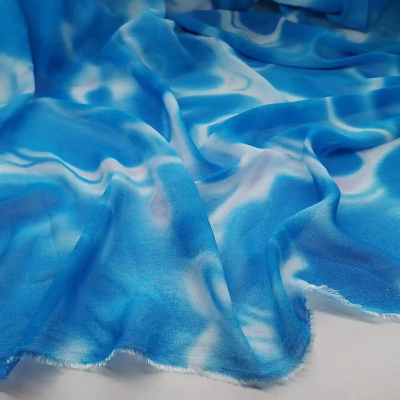 Ombre Fabric Bubble Chiffon Tissue Cloth Dropping Breathable Skirt Shirt Scarf Material