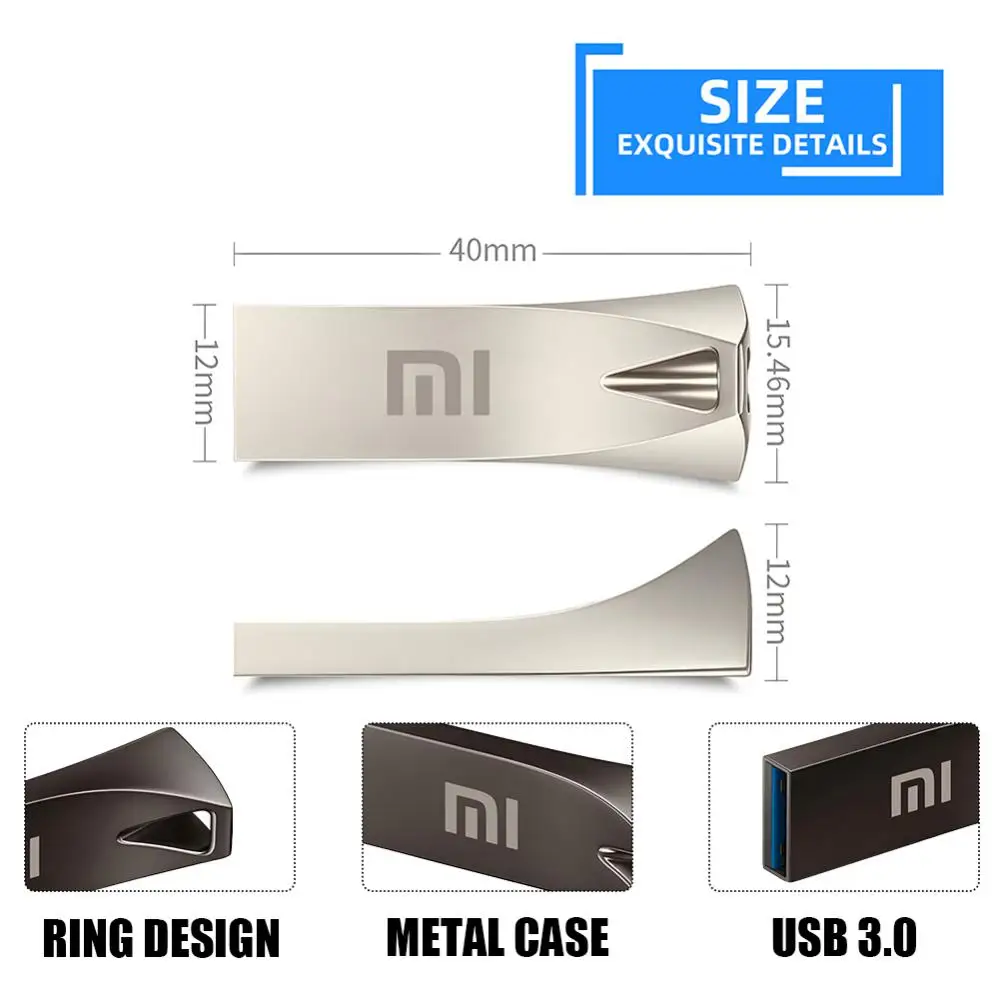 USB-флеш-накопитель Xiaomi, USB 512 Type-C, 1 ТБ, 256 ГБ, 128 ГБ, 3,0 Гб