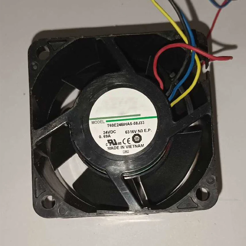 

New T60E24BHA5-58J33 24V 0.69A 6038 60 * 60 * 38MM 6038CM Fan