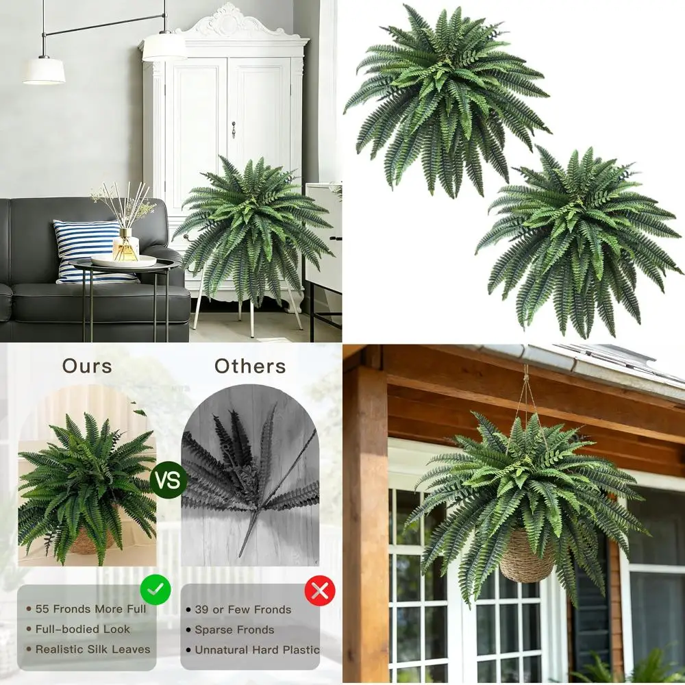 

Large 88-Branch Artificial Tree for Home or Office Living Room Decor, 48 Inches Tall