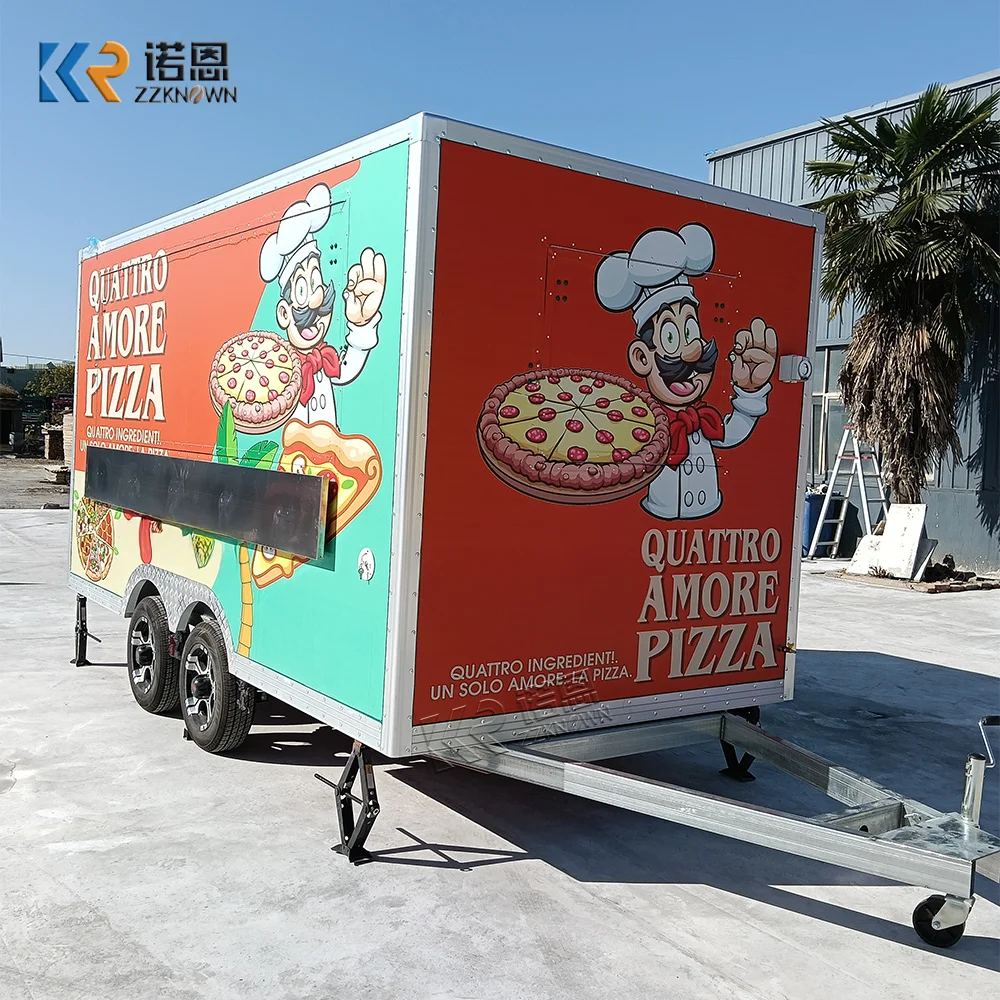 

Mobile Street Portable Food Carts Food Cart Trailer Concession Pizza BBQ Burger Food Trailer Fully Equipped