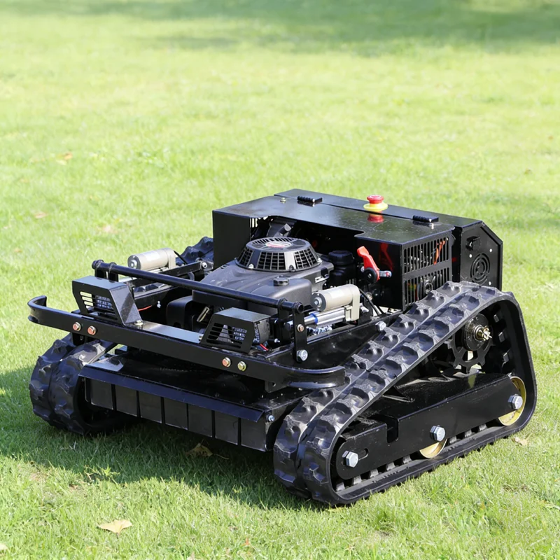 

Индивидуальная гусеничная газонокосилка с дистанционным управлением, многофункциональная сельскохозяйственная машина для прополки склонов и откосов.