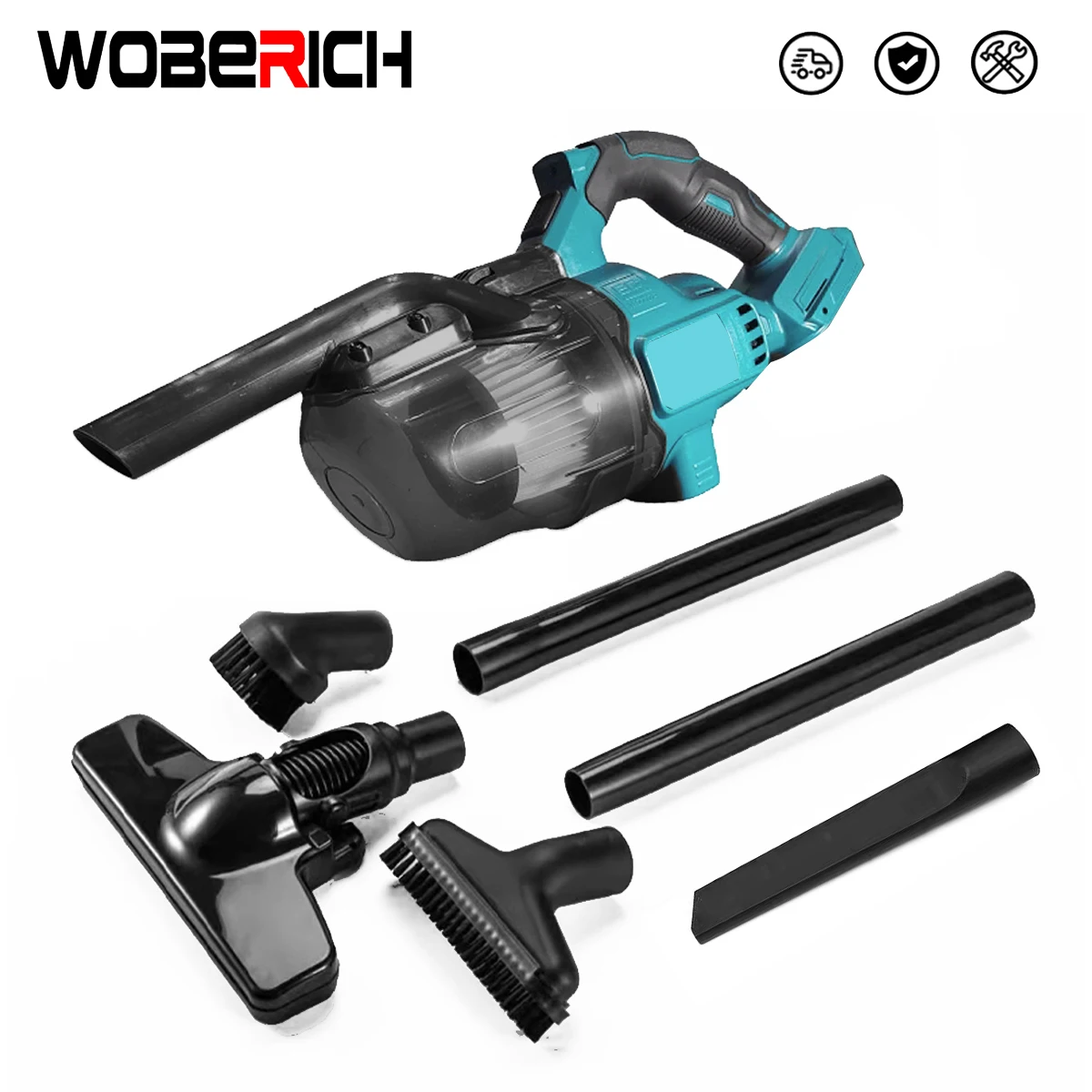 WOBERICH Cordless Electric Vacuum Cleaner Rechargeable For Household Industrial Construction Clean Tools For Makita 18V Battery