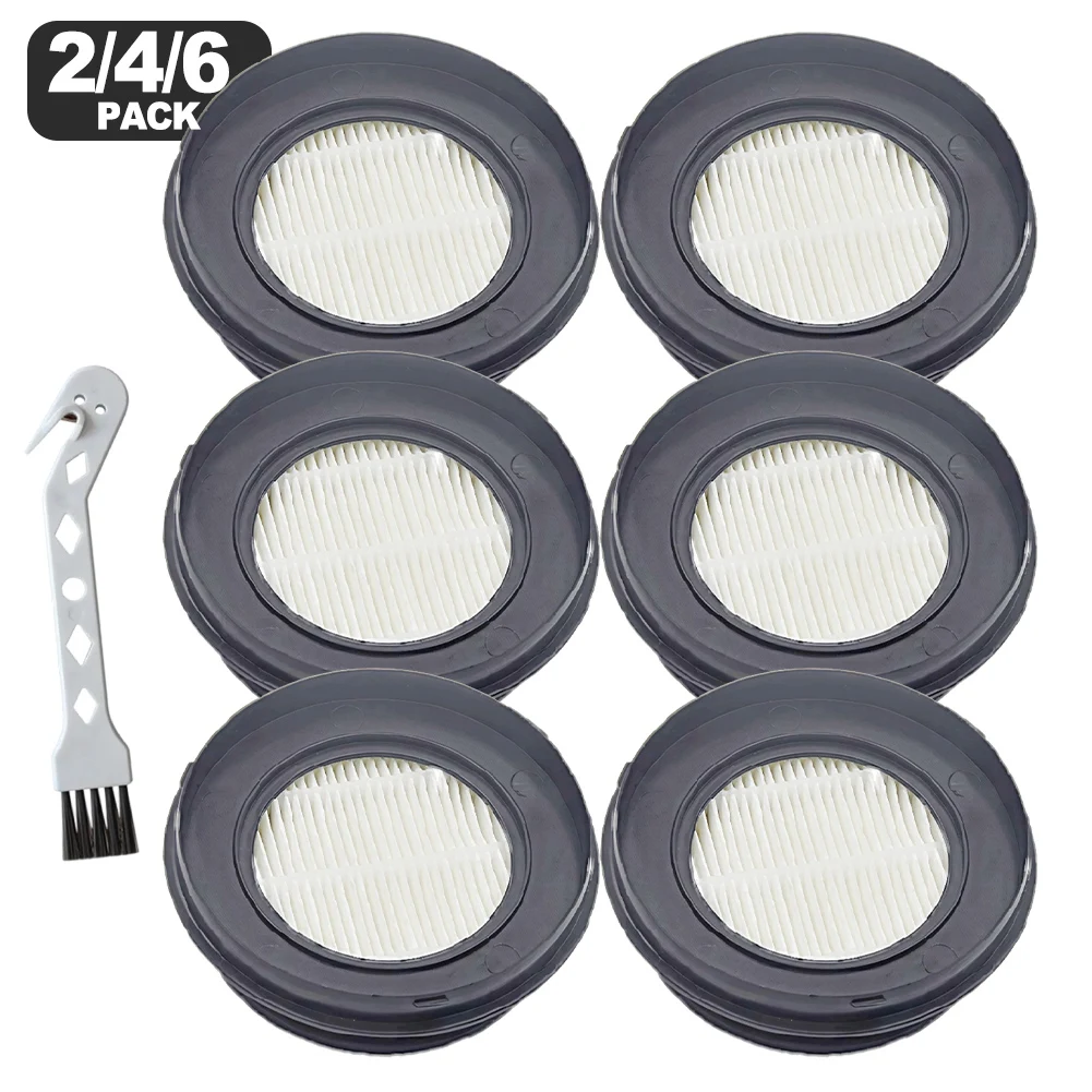 

2/4/6Pcs HEPA Filter Replacements With Cleaning Brush For SunSare X7A-US Cordless For Fieety Cordless Vacuum Cleaner Accessories