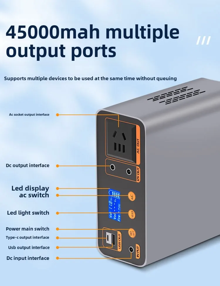 الجملة حار بيع MP1 محطة الطاقة المحمولة 300W بطارية ليثيوم للطاقة الشمسية للتخييم في الهواء الطلق والسفر التعتيم #5
