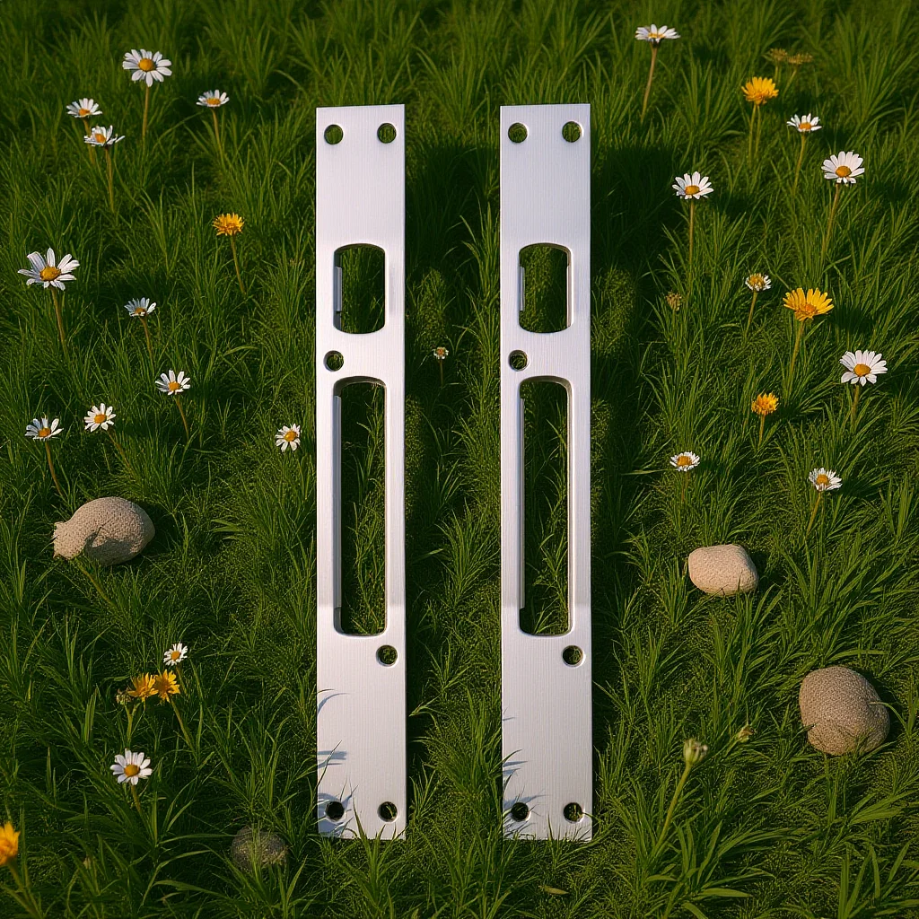 

2 Pcs Deadbolt Installation Kit with Reinforcement Plates Heavy Duty Door Kick Plate for Front Door Security Lock System