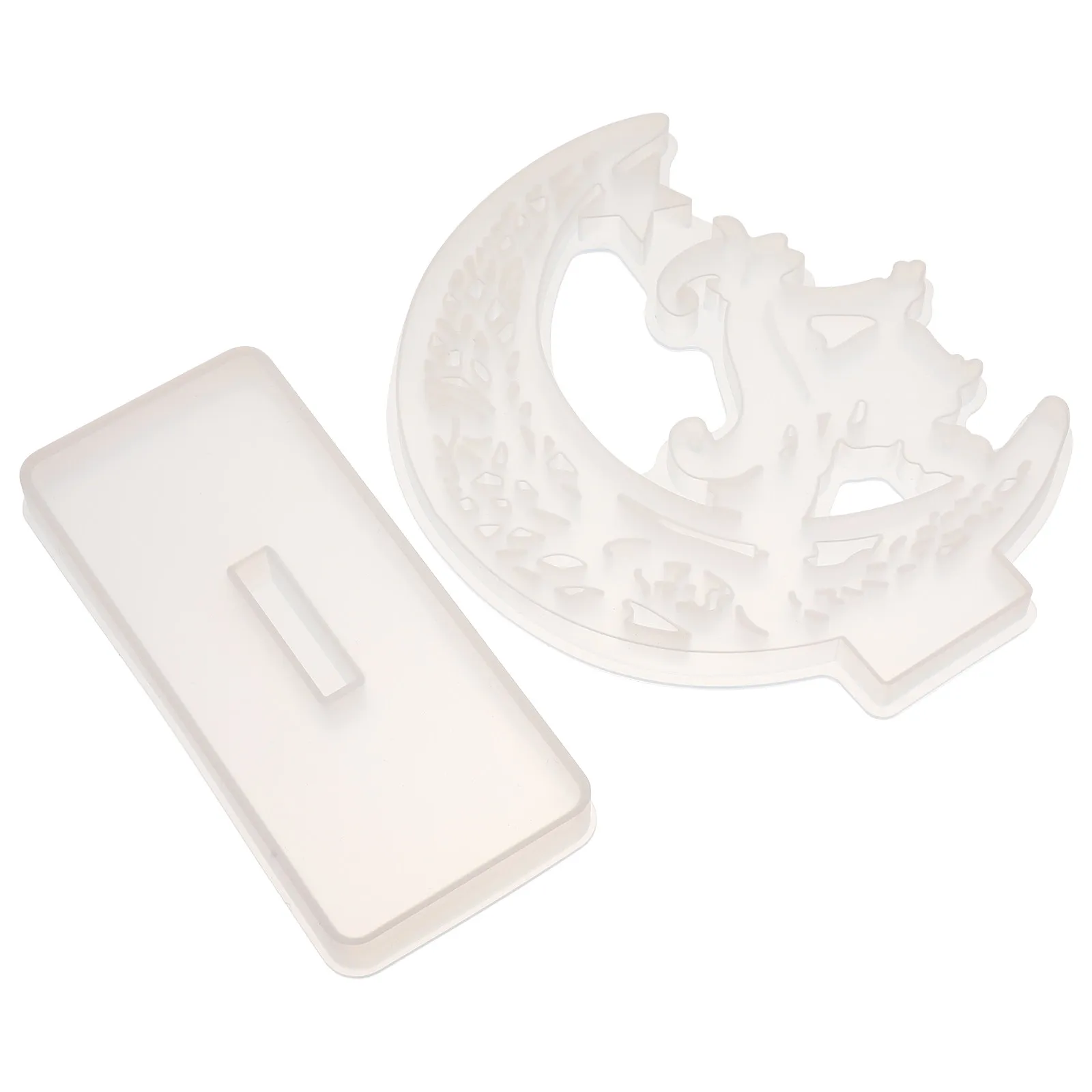 1Set Witch Ornament Mold High Quality Crystal Epoxy DIY Resin Mould Halloween Gift Resin Craft Desktop Casting Tool