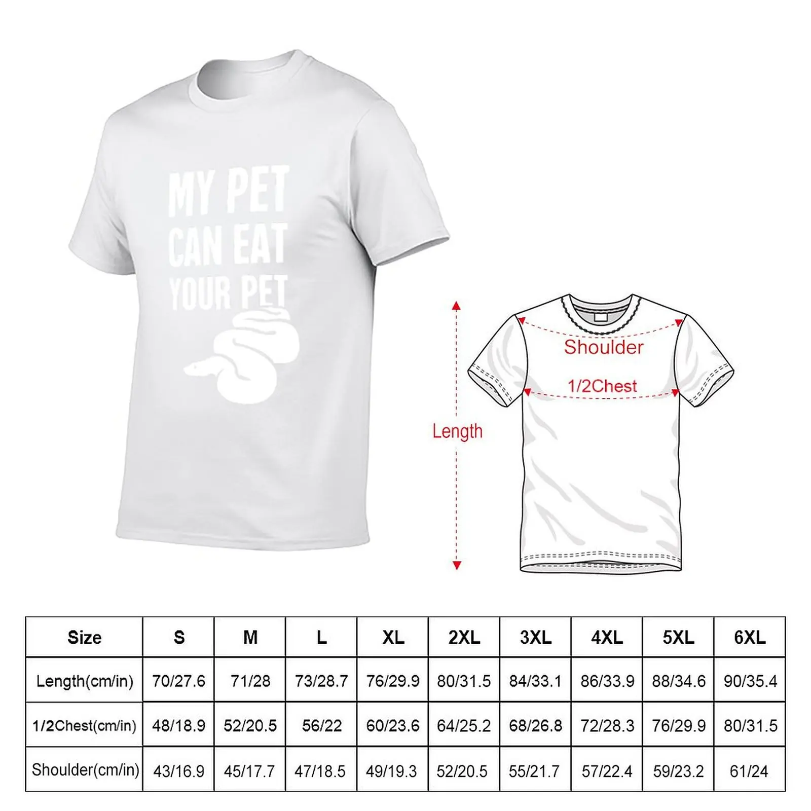 Funny Ball Python Snake Design T-Shirt cotton t shirts high quality t shirt man cotton T-Shirt