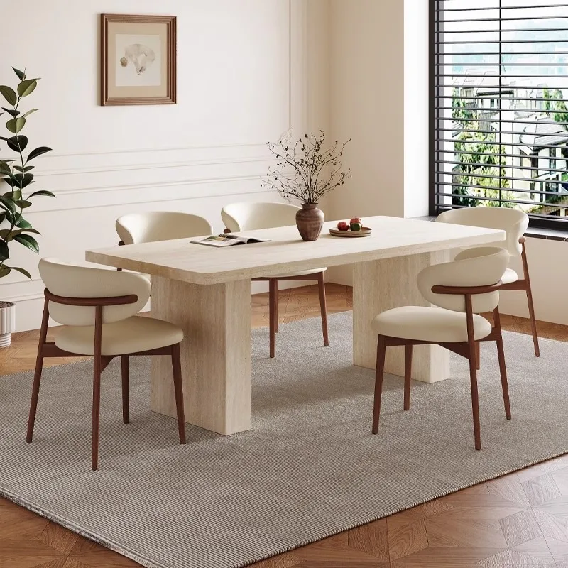 

Eating Design White Dining Tables Wood Square Cheap Luxury Wooden Dining Tables Modern Space Saving Mesa Comedor Home Furniture
