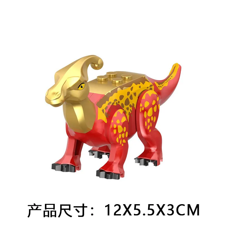 DIY Building Block Spinosaurus Paraceratops Tyrannosaurus Rex Brachiosaurus Triceratops Crested Dragon