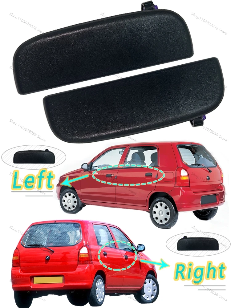 For Suzuki Alto 2009 2010 2011 2012 2013 2014  Black  Outer Door Handle Parts Car Front Outside Open Handle Left Right