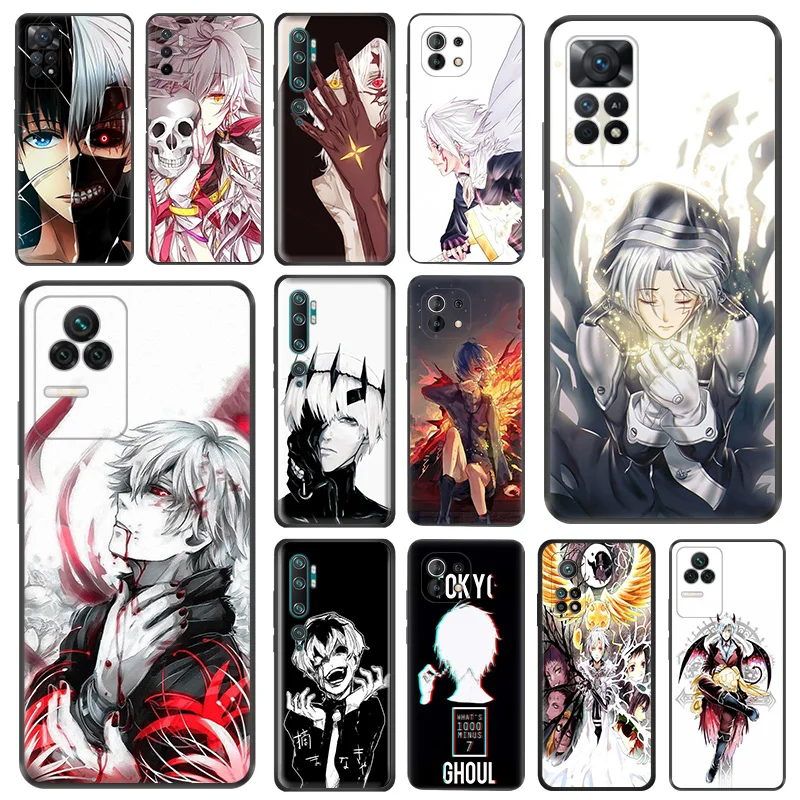 Phone Case For Redmi 10C 10A Note 11 Pro 10 10s 11s Tokyo Ghoul D. GRAY-MAN Xiaomi 10t 11t Lite Black Soft Protective Cover