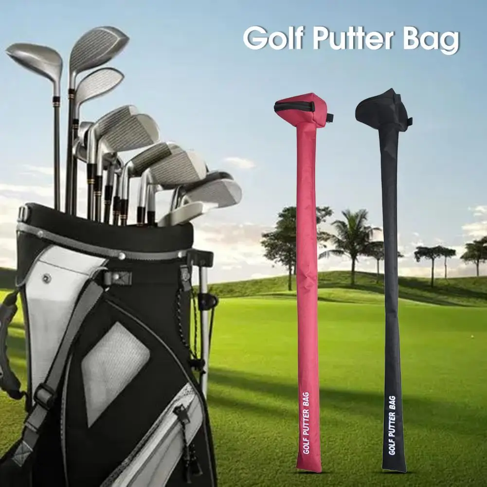 

Universal Golf Putter Bag Zipper Design Putter Storage Bag Wear-resistant Portable Golf Putter Protective Cover for Golf Lovers