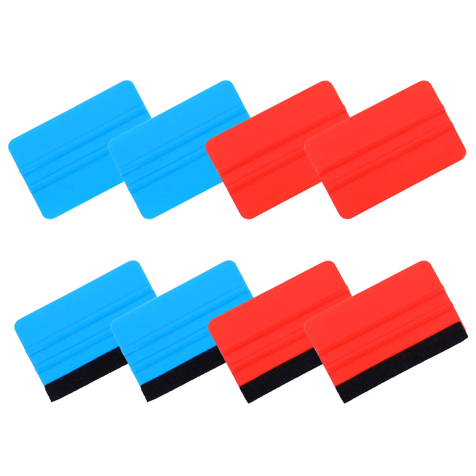 

8Pcs Craft Vinyl Scraper Tool Heat Resistant Wearproof Easy Clean for Vehicle Wraps Sticker Lettering Projects Plastic