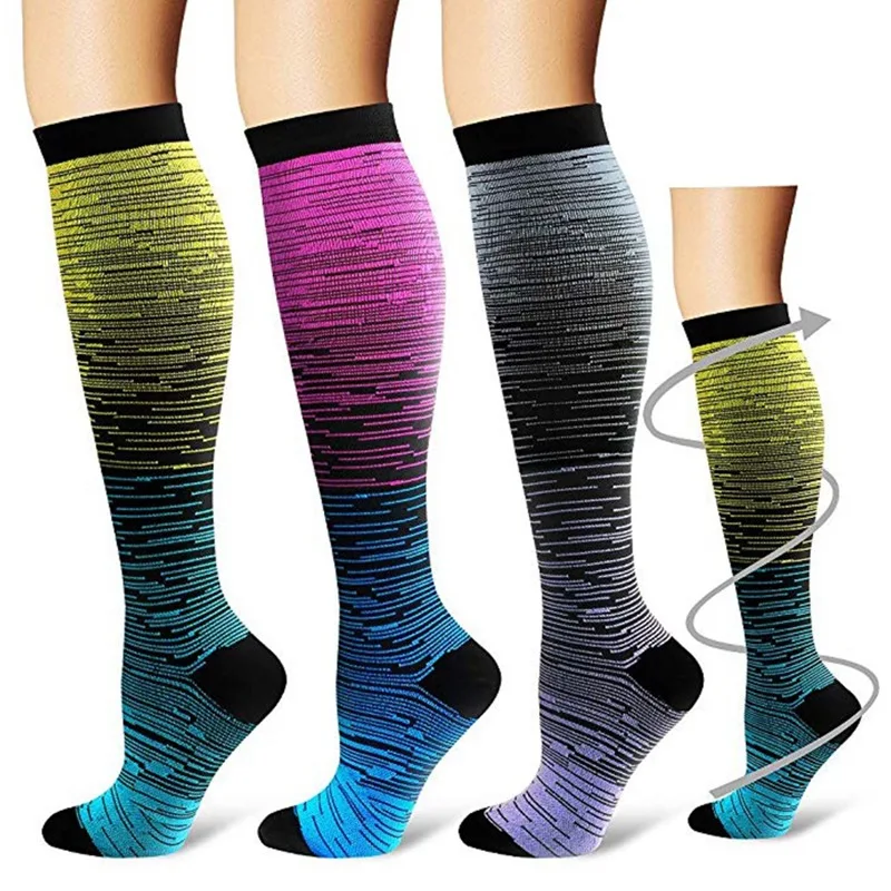 Unisex-Kompressionssocken, Strümpfe, beste Krankenschwestern, Wandern, Reisen, Flugsocken, Laufen, Fitness-Socken – Detail 1