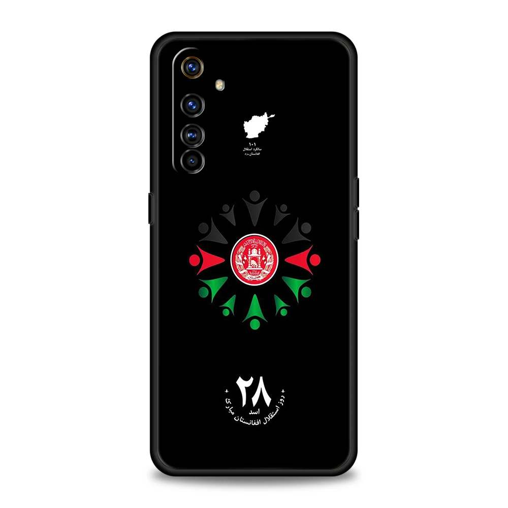 Afghan Afghanistan Flag Soft Silicone For Realme 8i 9i 9 Pro Plus GT2 Pro C3 6 7 8 Pro C21 C11 C25 Pro 5G Shockproof Phone Cover