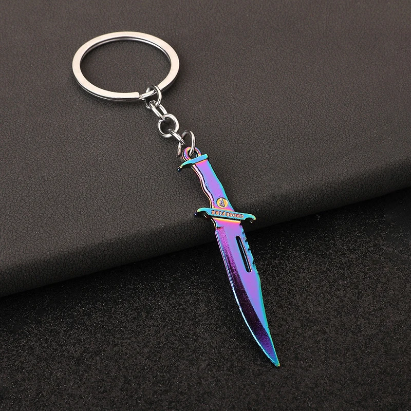 Metal Claw Knife Key Chain Colorful Tactical Dagger Keychain Bag Backpack Pendant Men Key Ring Military Enthusiast Gift