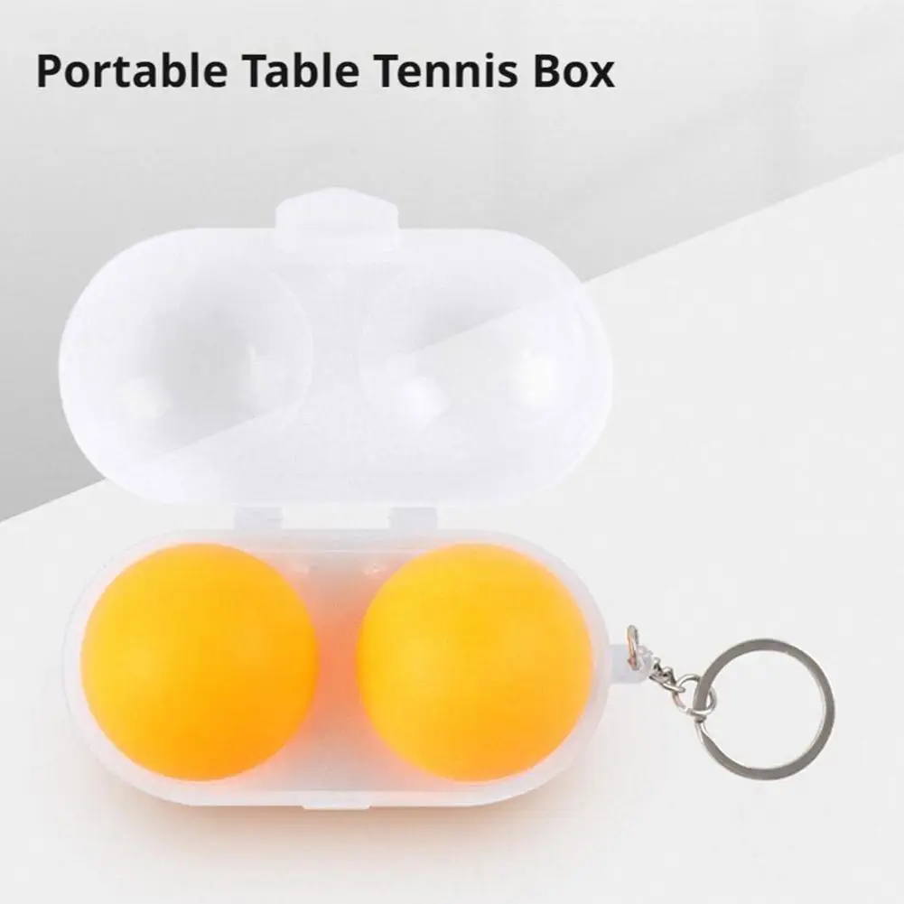 

Контейнер для мячей для настольного тенниса, жесткий пластиковый мяч с брелком, настольная коробка, подарочные аксессуары, хранилище для тенниса O2a3