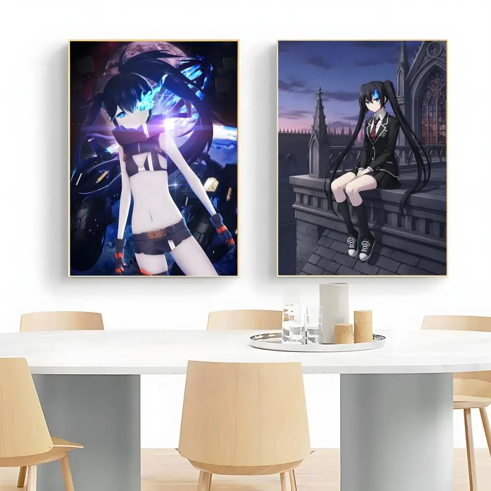 Dark Fantasy Character B-Black Rock Shooter Poster Wall Art Print Decorative Mural Home Decor Gift Unframed