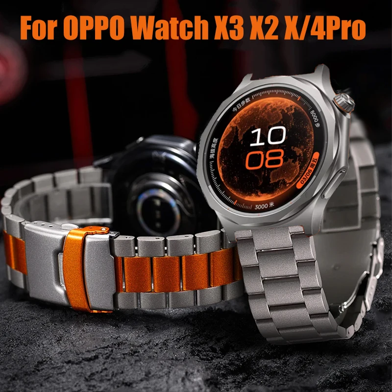 Bracelet de luxe en acier inoxydable pour montre OPPO X X2 X3, Bracelet en métal Oneplus Watch Lite/46mm/Oneplus 3 2 2R/OPPO 4Pro