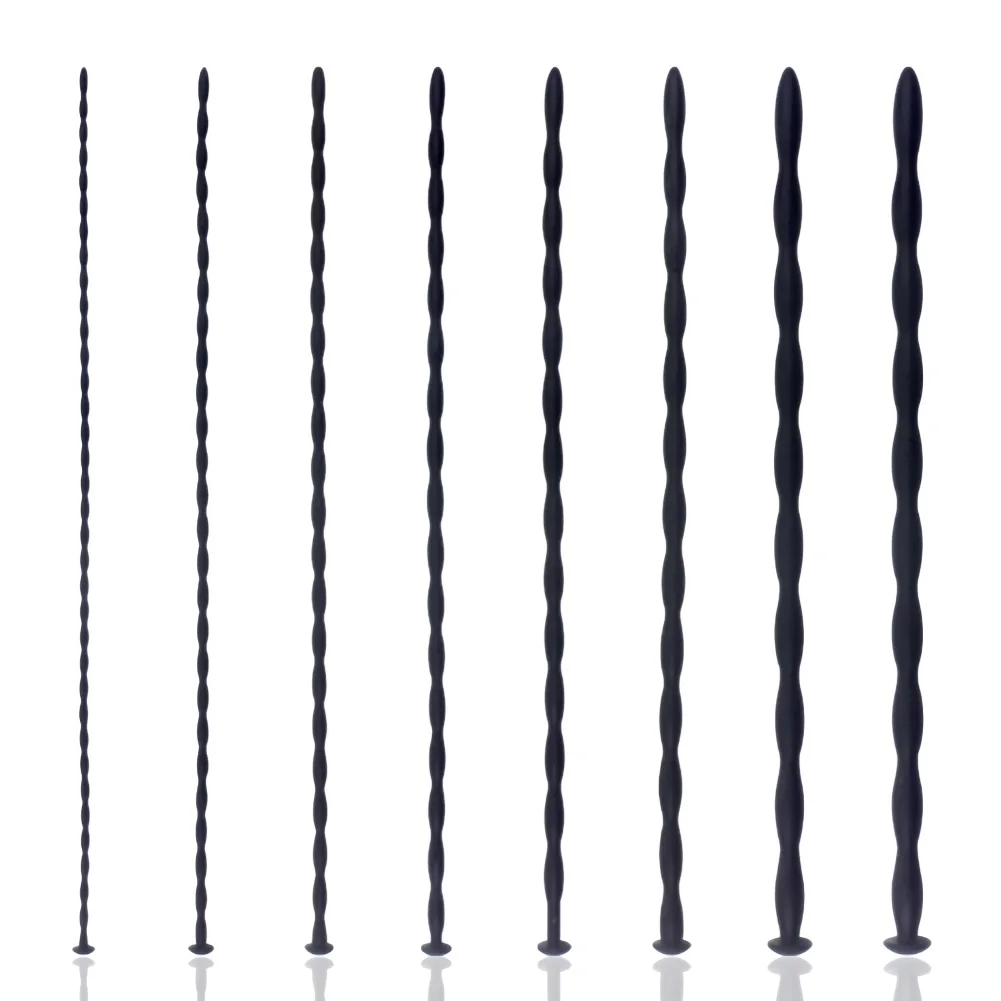 4PCS Urethral Sounds Kit, Beaded Penis Plug Urethral Dilator Cock Stimulation Masturbator Massager BDSM CBT