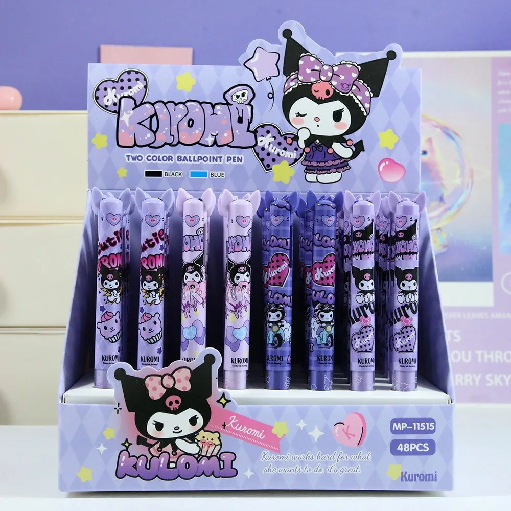 

2 Colors Pen Doll Ballpoint Pen Kuromis Blue and Black Gel Pens Press Pens Student Supplies Stationery School