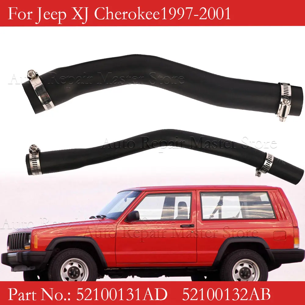 52100131AD 52100132AB wąż wlew zbiornika paliwa z 4 zaciskami do Jeep XJ Cherokee 1997-2001