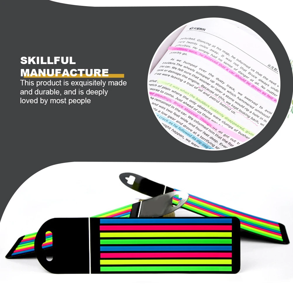 

4 Boxes Fluorescent Reading Strips Colorful Portable Book Tabs Notebook Tabs for Annotating Books Adhesive Reading Markers