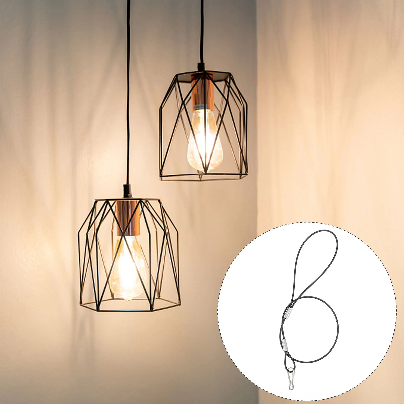 6 قطع من كابلات الفولاذ المقاوم للصدأ القابلة لإعادة الاستخدام، عملية لأضواء الملابس والأنشطة الخارجية وأسلاك الفولاذ المقاوم للصدأ #6