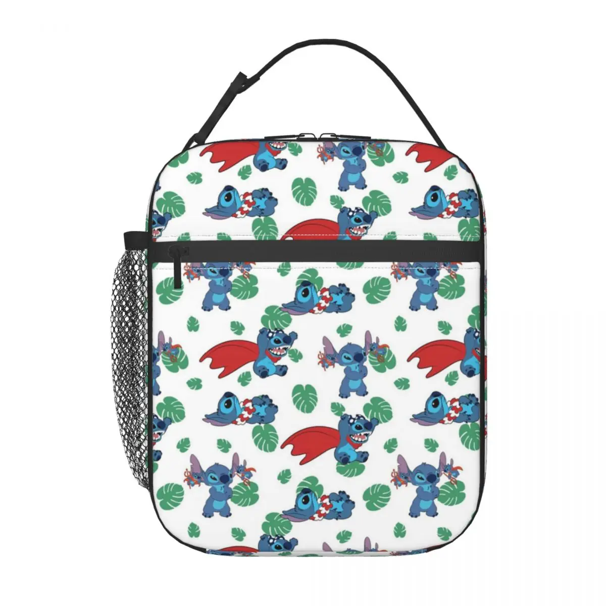 Bolsa de almuerzo aislada con diseño de Lilo Stitch, dibujos animados, anime, manga, para mujer, reutilizable, térmica, caja Bento, playa, camping, viajes