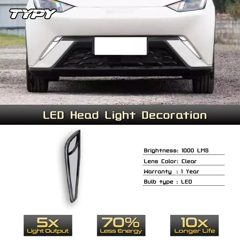 

TYPY Car LED Fog Lamp For BYD Dolphin Mini 2023-2025 Car LED Daytime Running Light Dynamic Turn Signal Auto Accessories