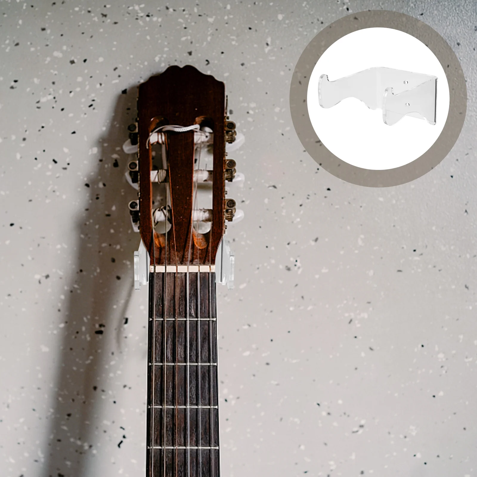 1 Set Acrylic Guitar Wall Mount Guitar Wall Hanger Ukulele Wall Mount Holder Acrylic ukulele wall mount