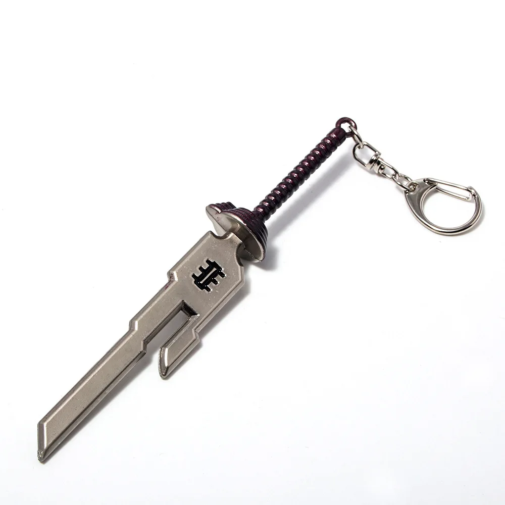 Sword Pendant Keychain Cosplay Toys Men Cosplay Weapon Key Chains Enamel Jewelry Zinc Alloy Llaverios