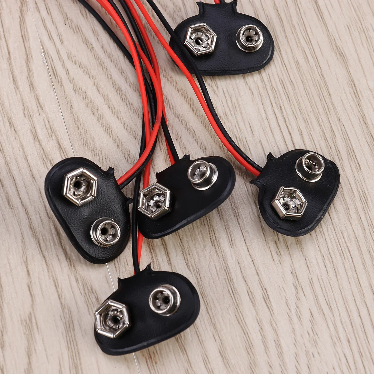 

5Pcs 9V Connector Cable Clip Durable Buckle Compatible for LED Strip Light Multimeter Buckle